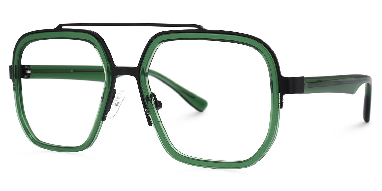 Ace Aviator Green Frame Glasses for Men | ZEELOOL Canada1