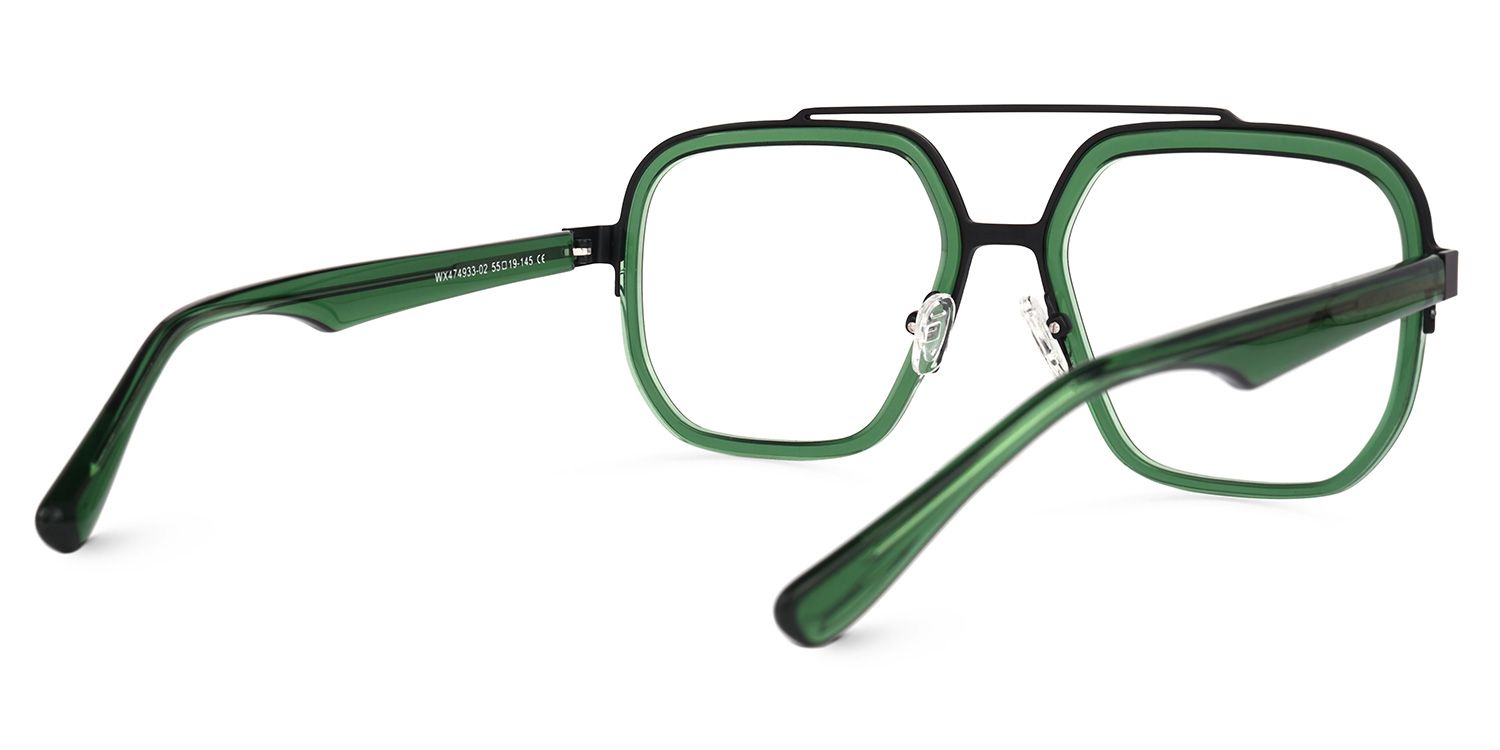 Ace Aviator Green Frame Glasses for Men | ZEELOOL Canada3
