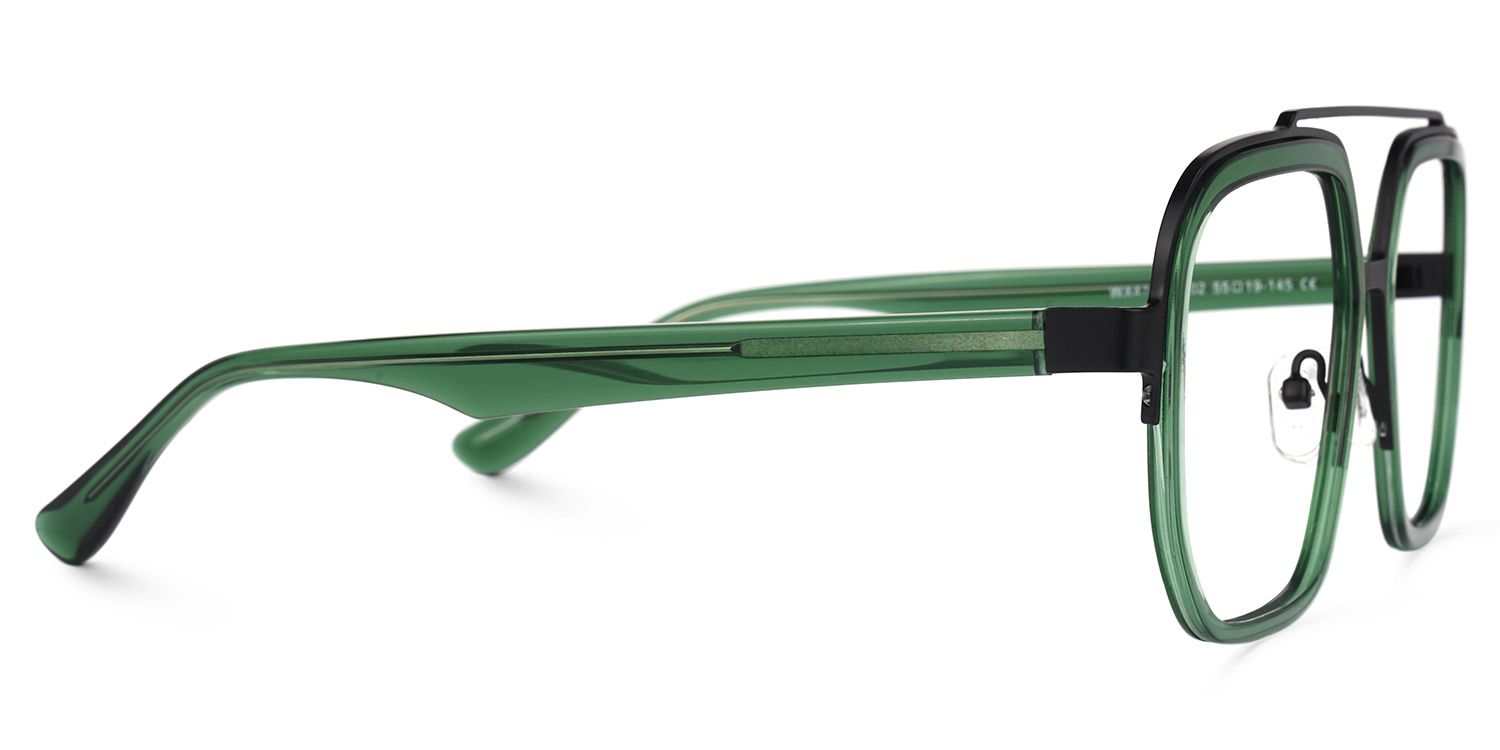 Ace Aviator Green Frame Glasses for Men | ZEELOOL Canada2
