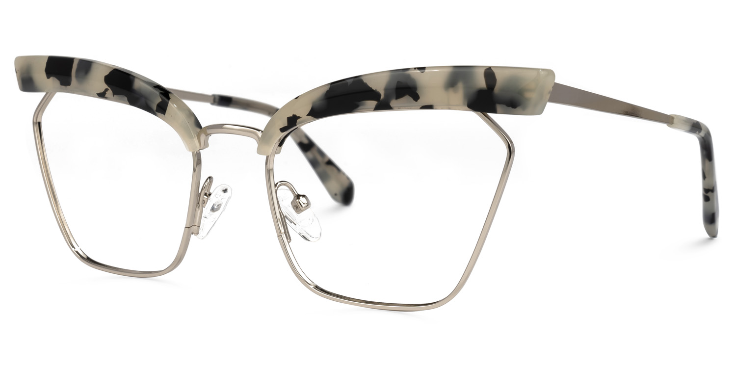 Tiffani Browline Light-Tortoise Glasses | ZEELOOL Canada1