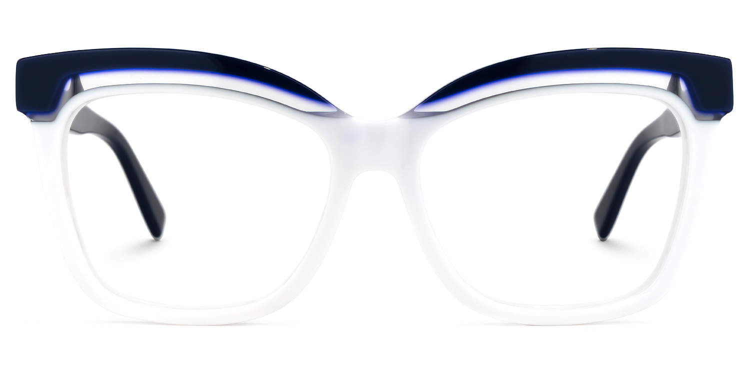 Lesly Square White Glasses | ZEELOOL Canada0