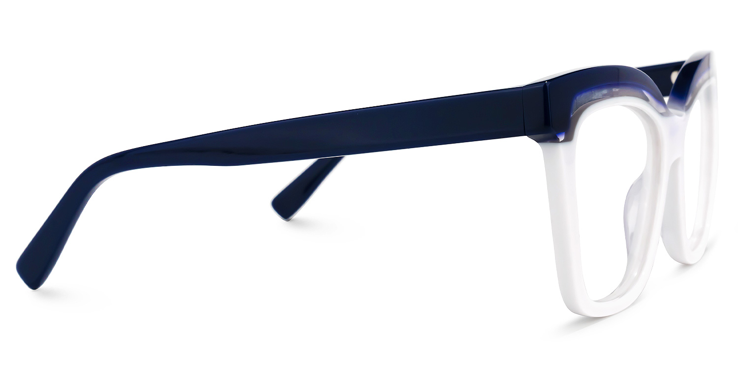 Lesly Square White Glasses | ZEELOOL Canada2