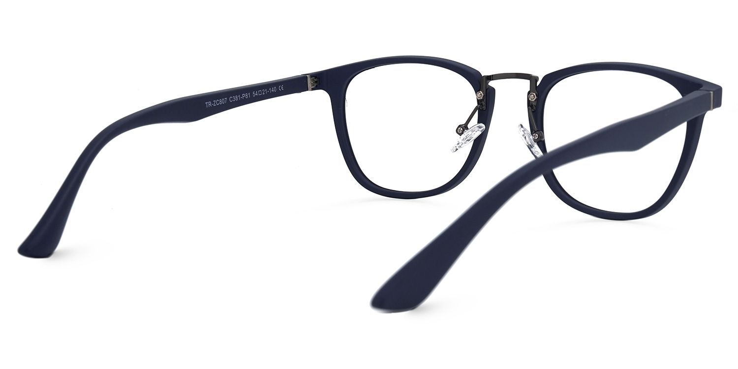 Dixon Round Blue Glasses | ZEELOOL Canada3