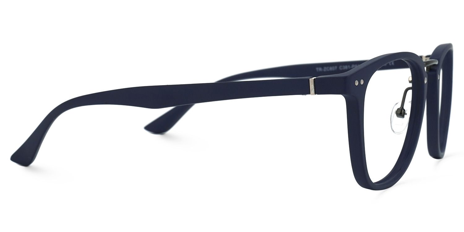Dixon Round Blue Glasses | ZEELOOL Canada2