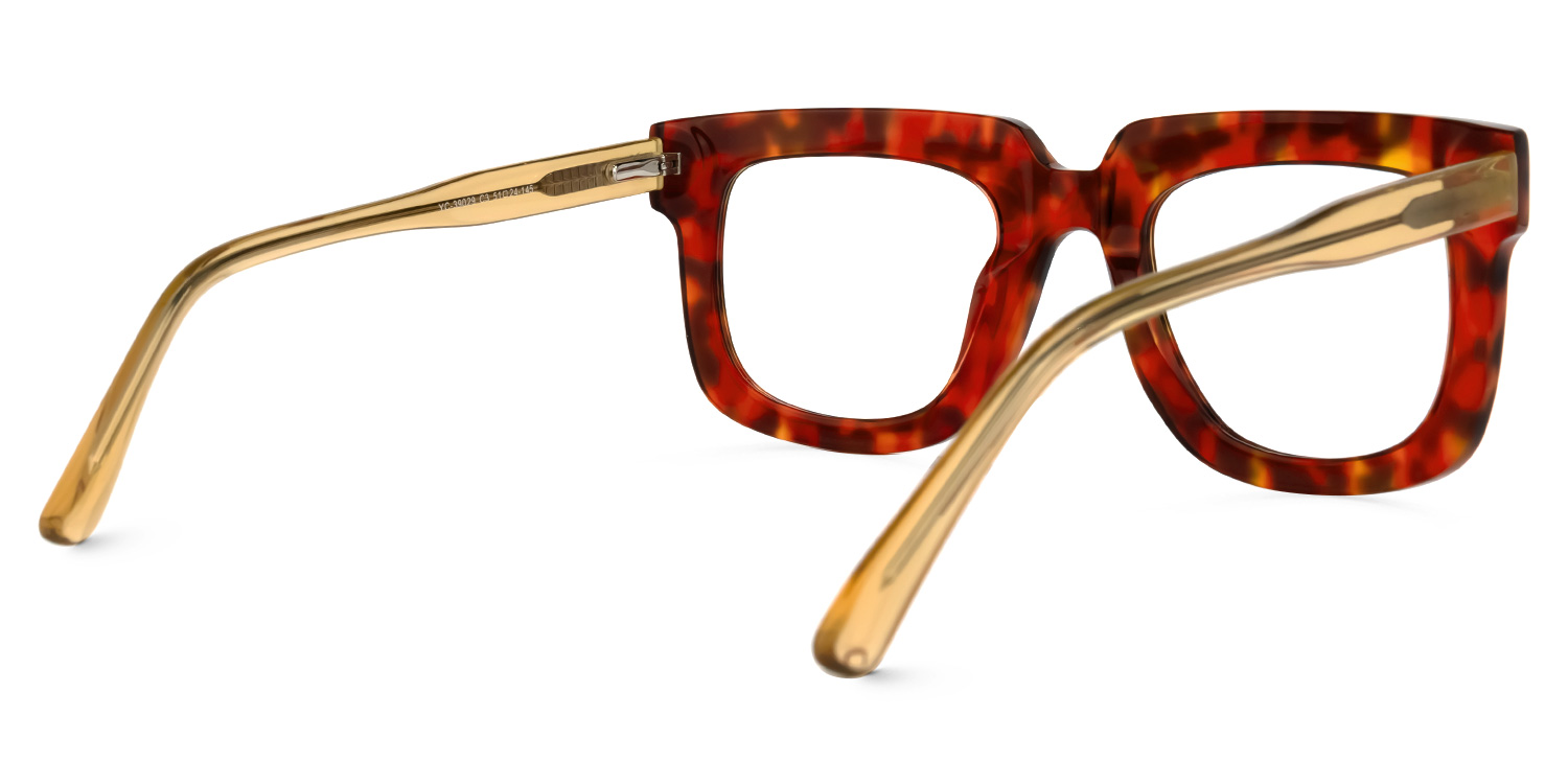 Rosita Square Red-Tortoise Glasses | ZEELOOL Canada3