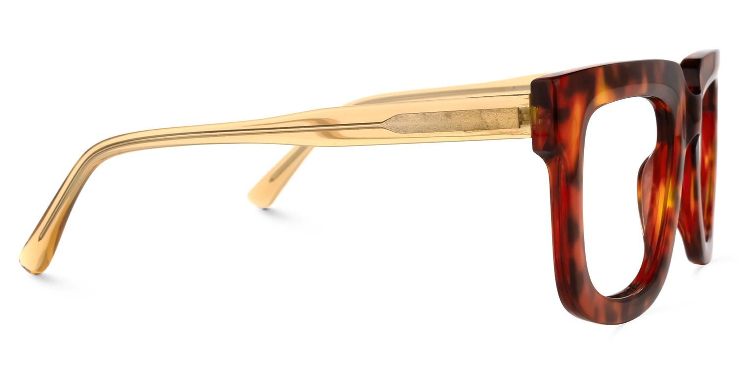 Rosita Square Red-Tortoise Glasses | ZEELOOL Canada2