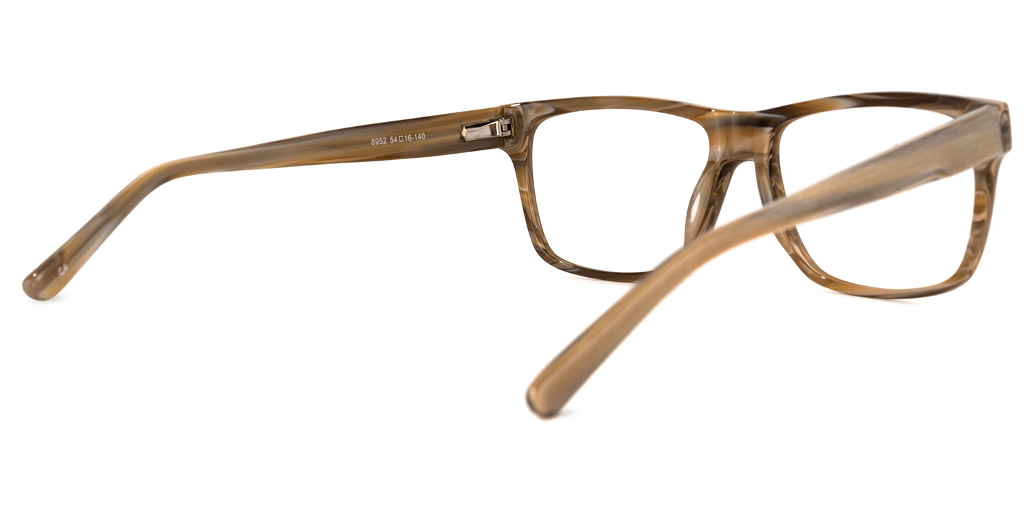 Mendez Rectangle Brown Glasses | ZEELOOL Canada3