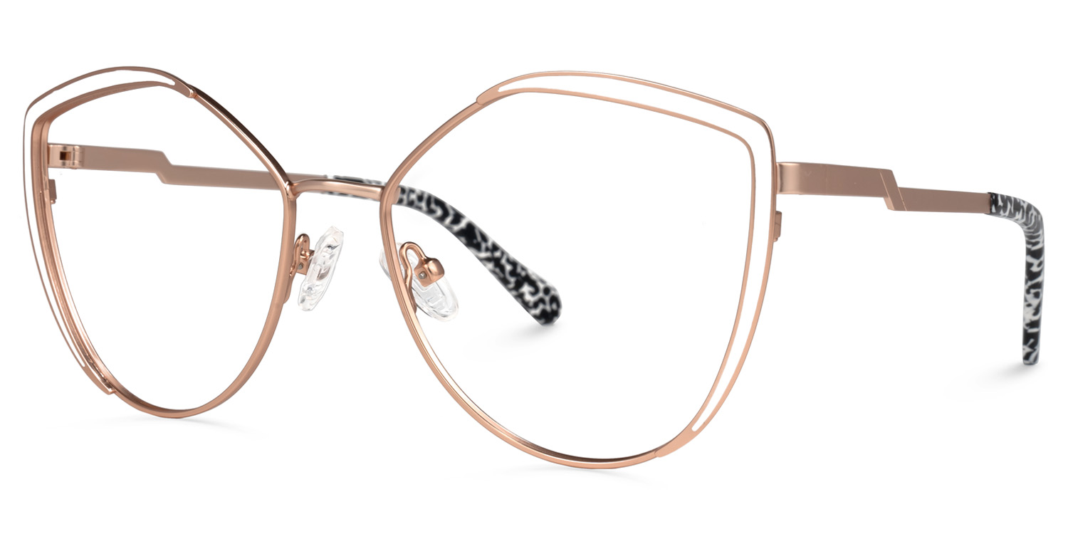 Johanna Geometric White Glasses | ZEELOOL Canada1