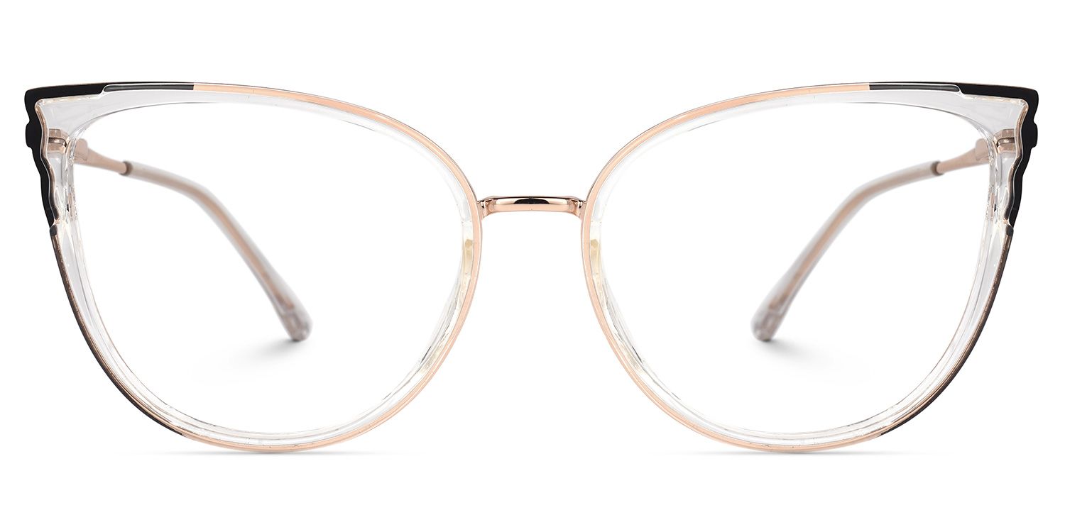 Estrada Cateye Black-Clear Eyeglasses and Glasses Frames2