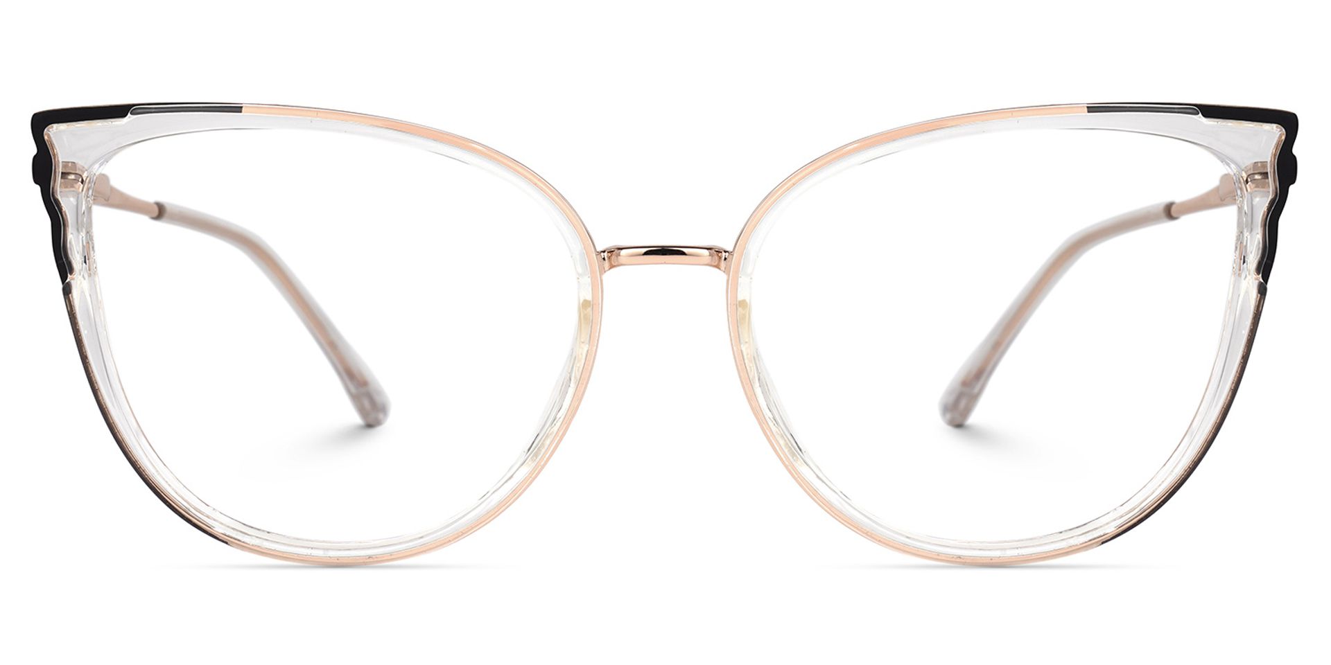 Estrada Cateye Black-Crystal Eyeglasses and Glasses Frames2