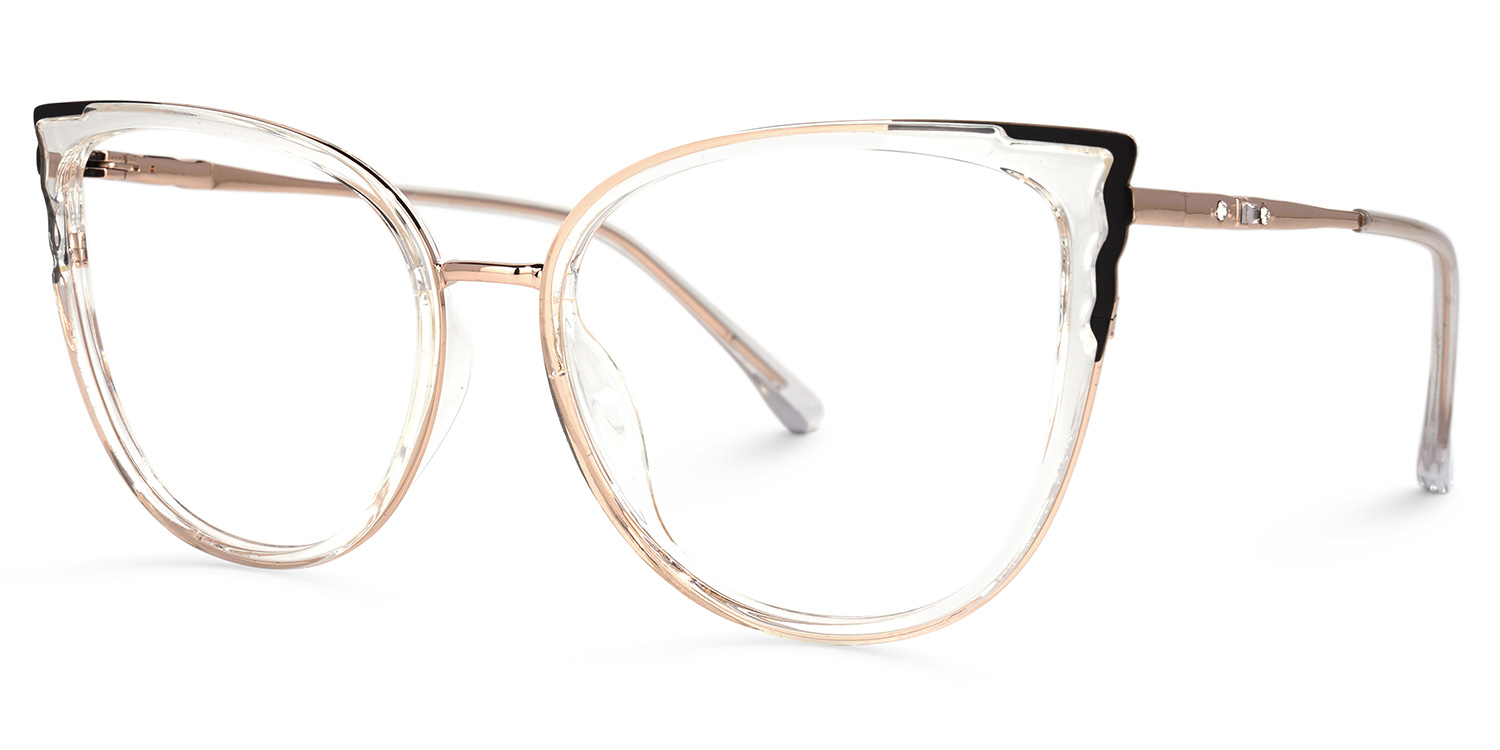 Estrada Cateye Black-Crystal Eyeglasses and Glasses Frames3