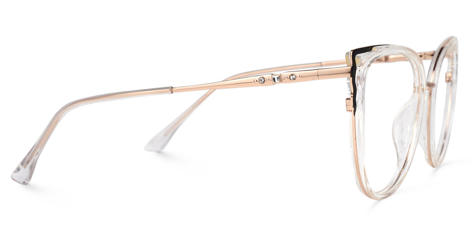 Estrada Cateye Black-Crystal Eyeglasses and Glasses Frames4