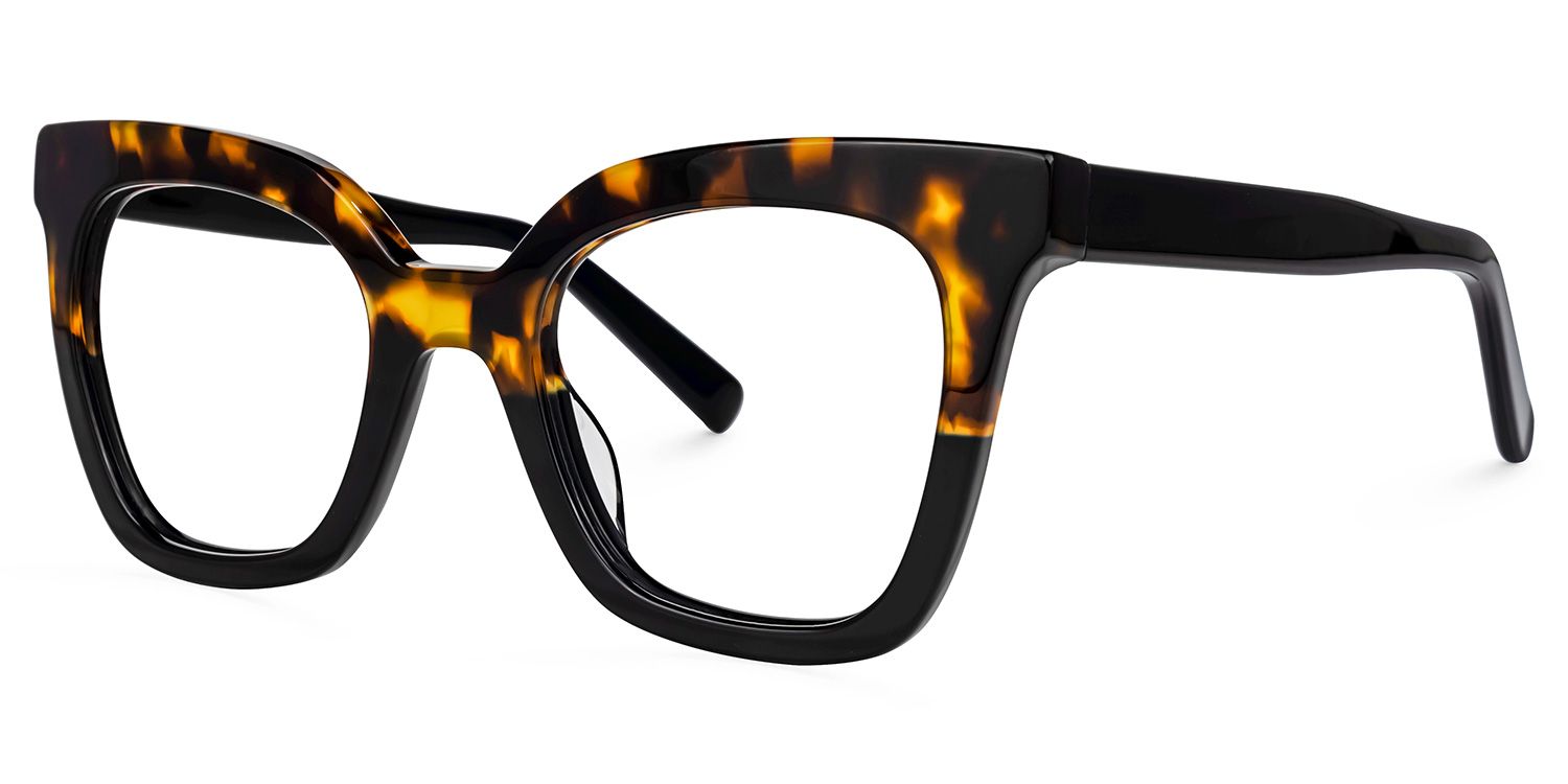 Meka Square Two-Tone Glasses | ZEELOOL Canada1