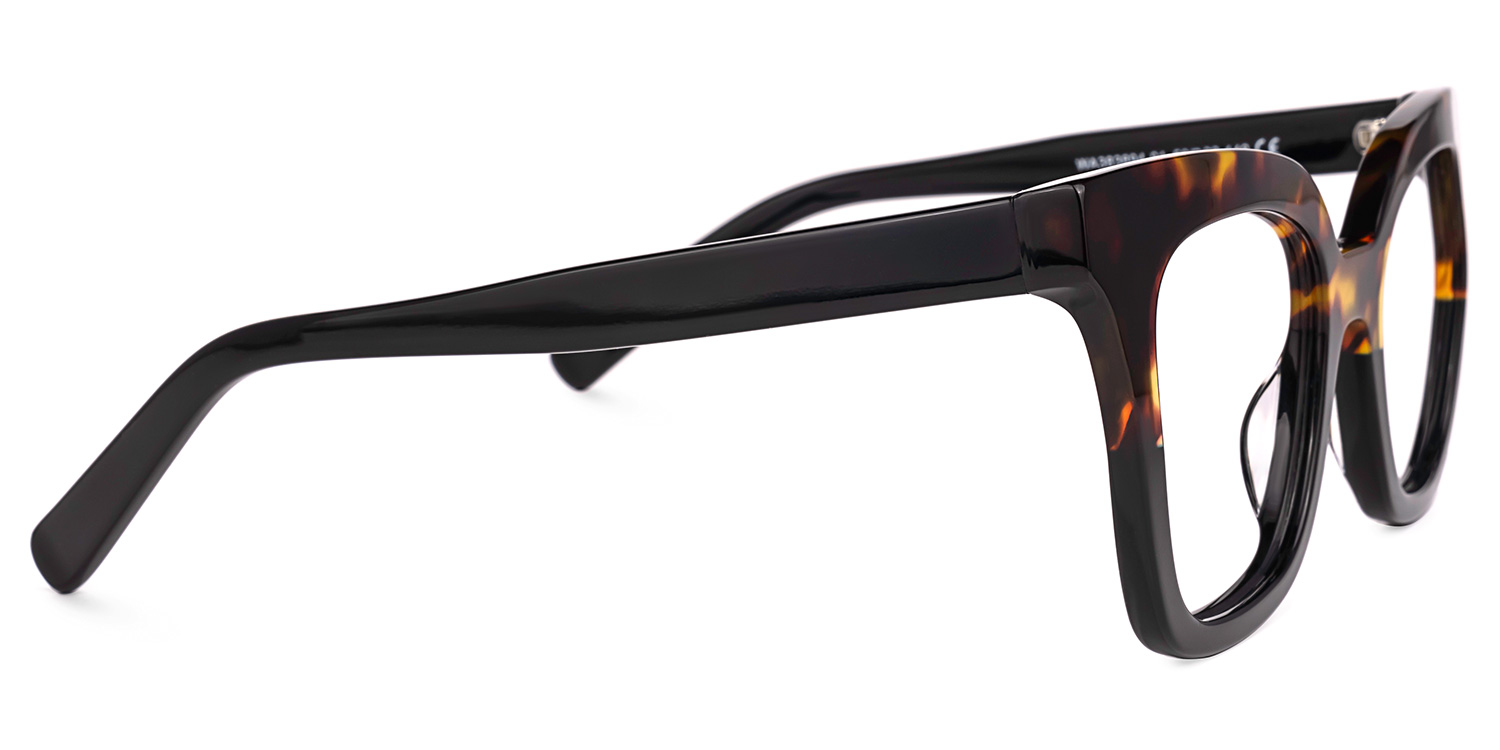 Meka Square Two-Tone Glasses | ZEELOOL Canada2