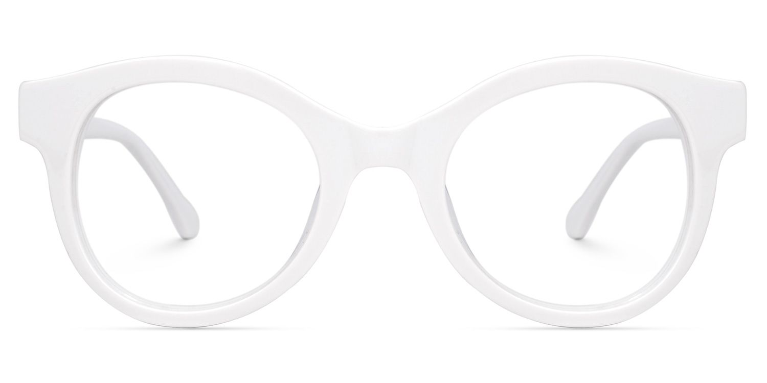 Propps Round White Glasses | ZEELOOL Canada0