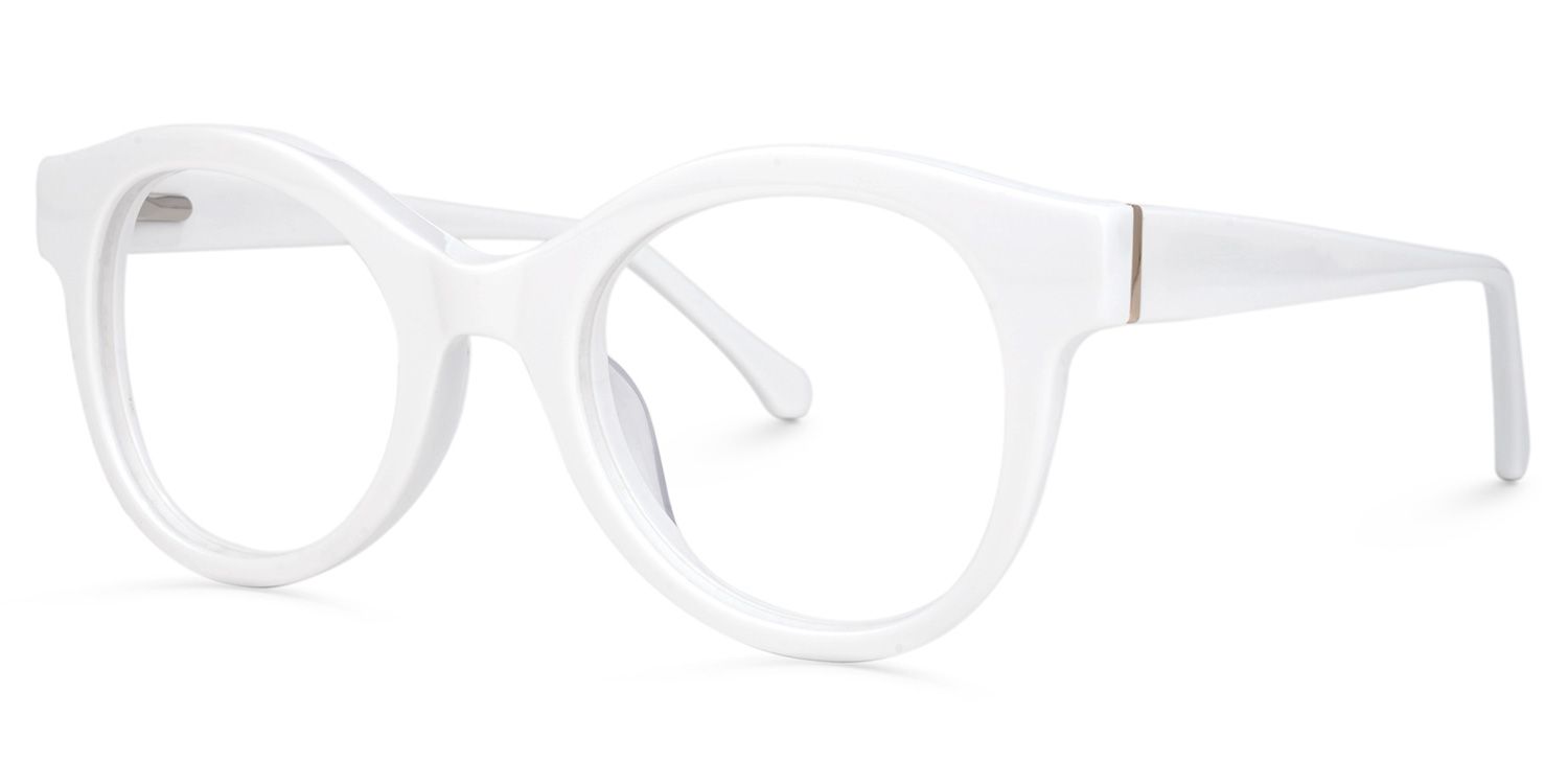 Propps Round White Glasses | ZEELOOL Canada1
