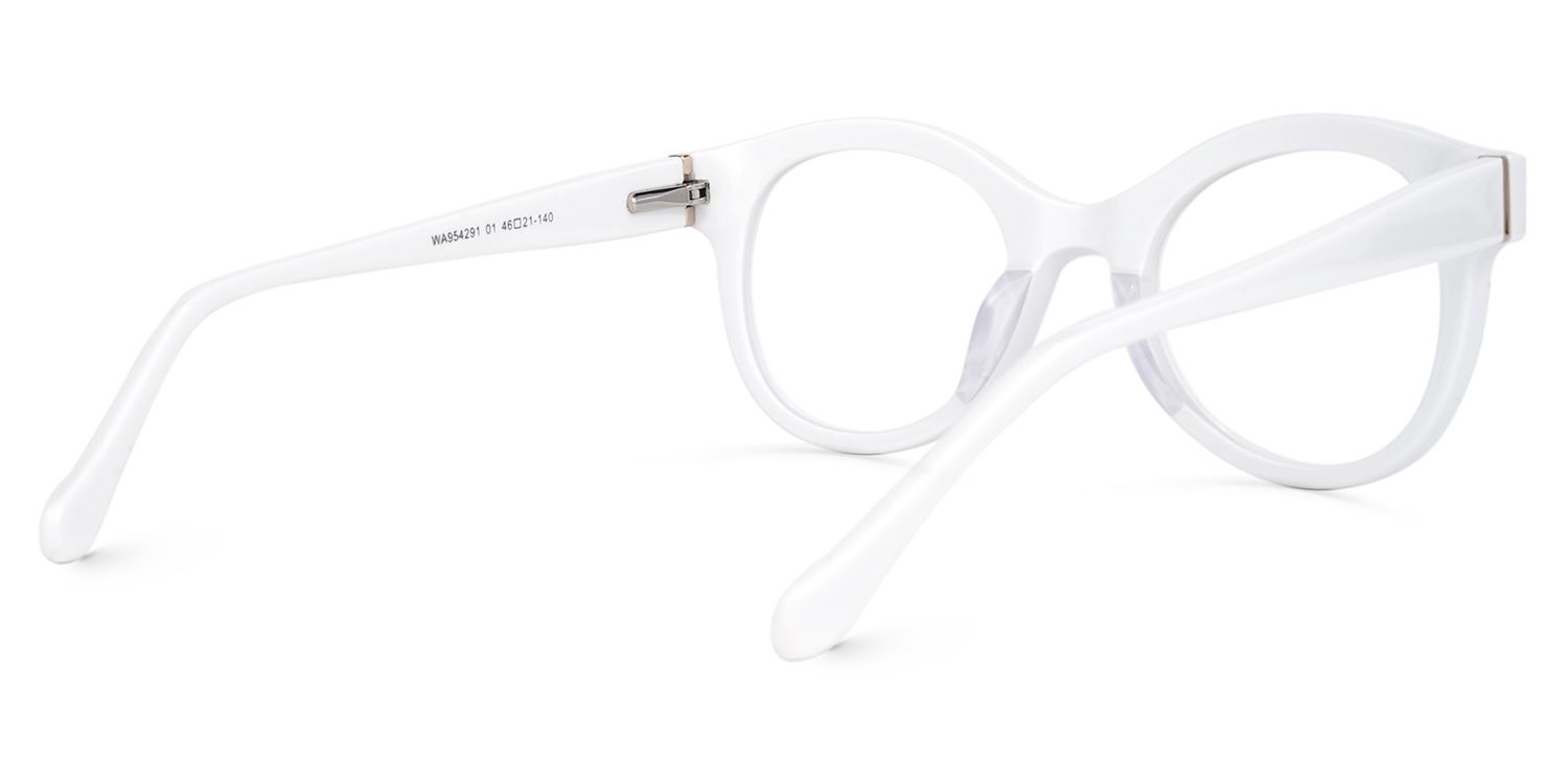 Propps Round White Glasses | ZEELOOL Canada3