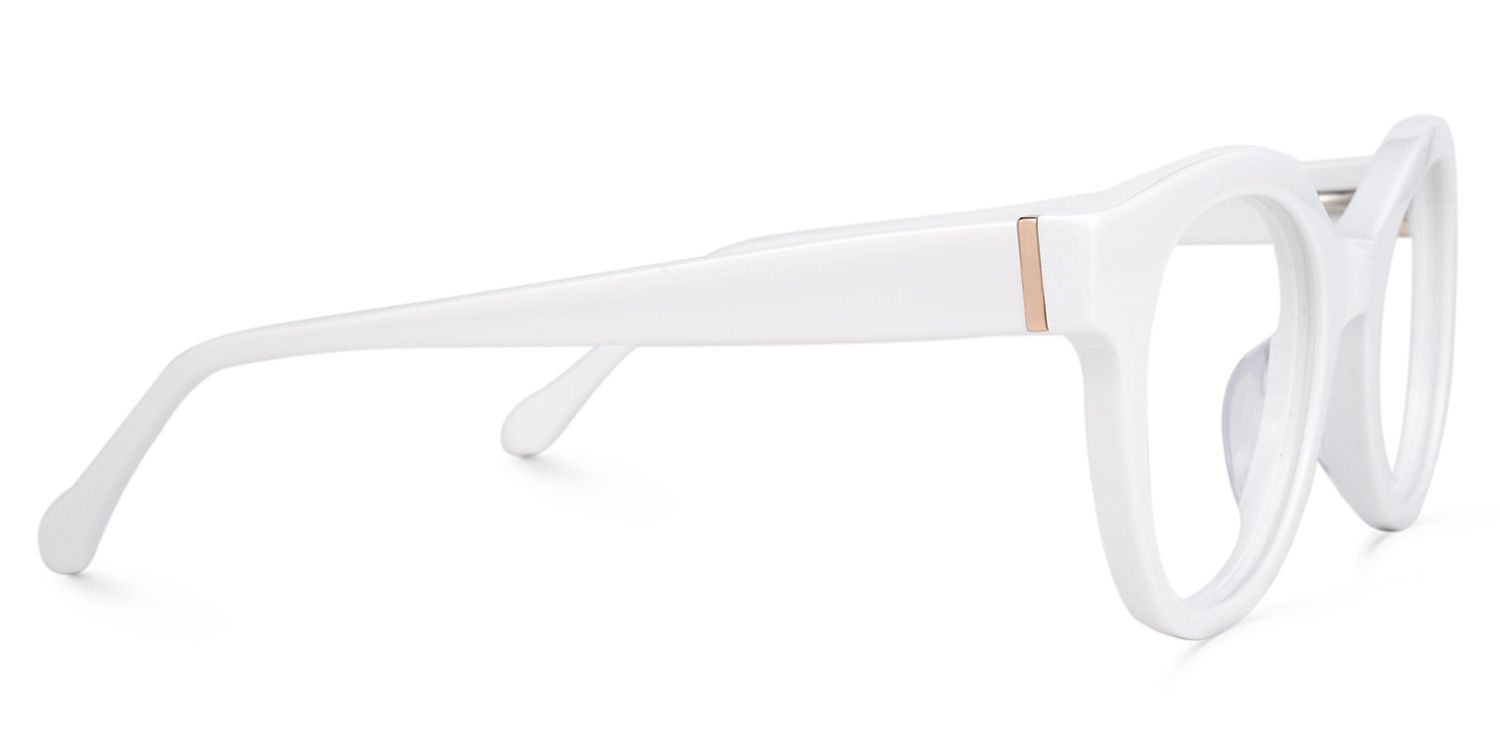 Propps Round White Glasses | ZEELOOL Canada2
