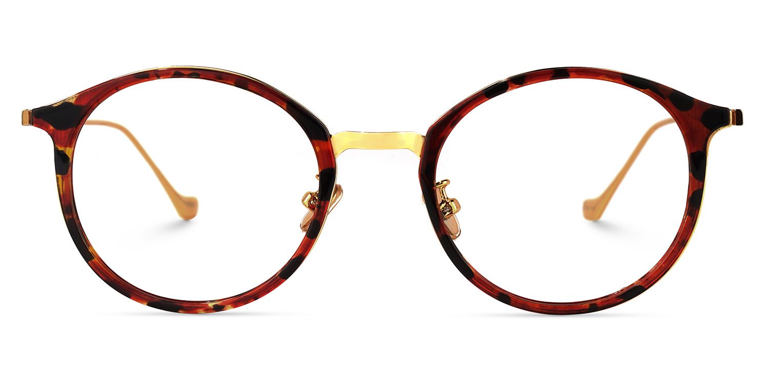 Laboy Round Red-Tortoise Glasses | ZEELOOL Canada0