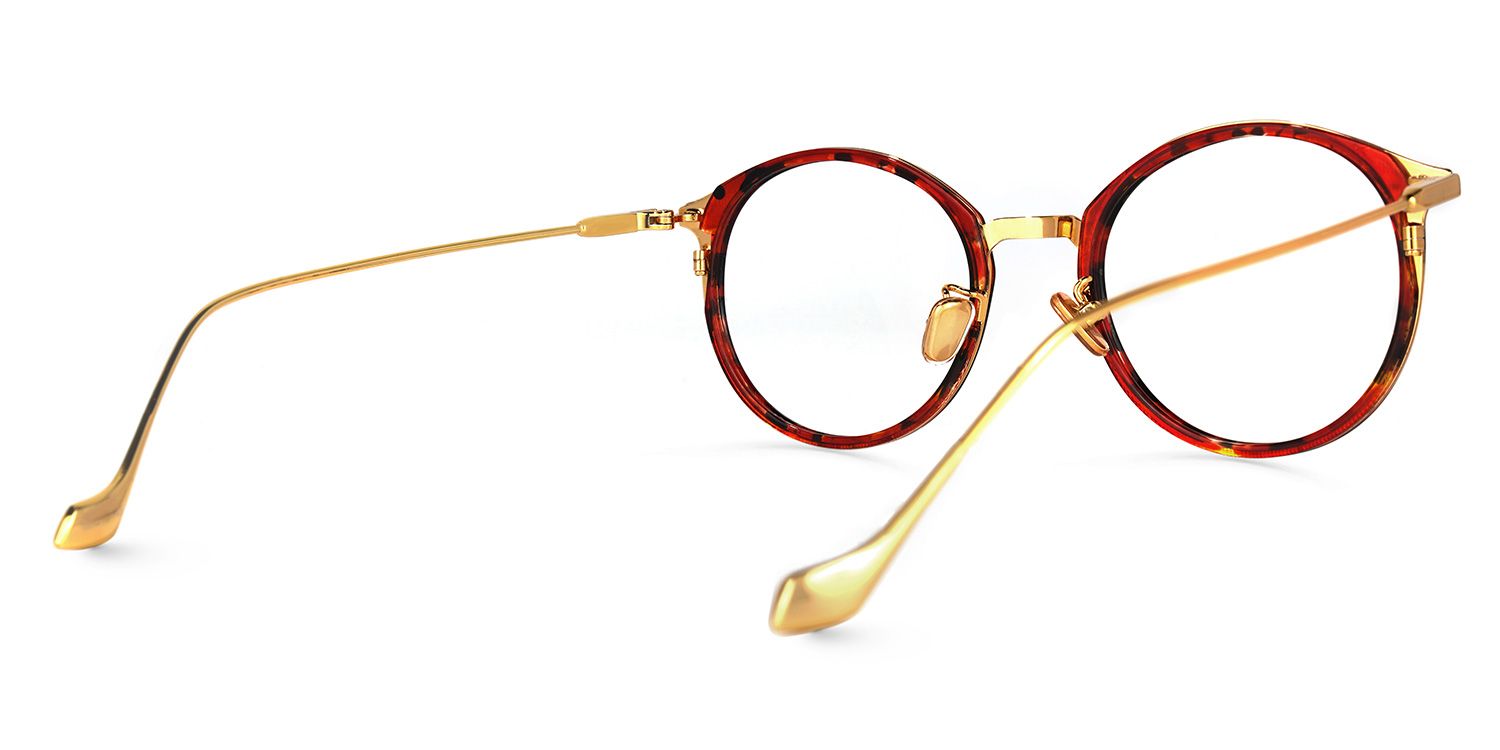 Laboy Round Red-Tortoise Glasses | ZEELOOL Canada3