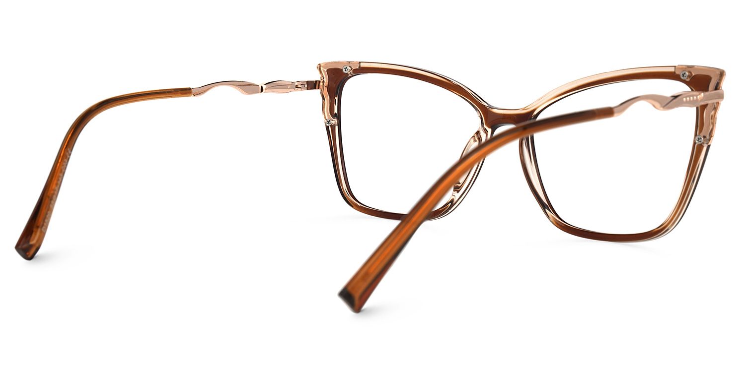 Bieisha Cateye Brown Glasses | ZEELOOL Canada3