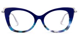 Duchess Cateye Blue Glasses0