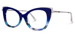 Duchess Cateye Blue Glasses1