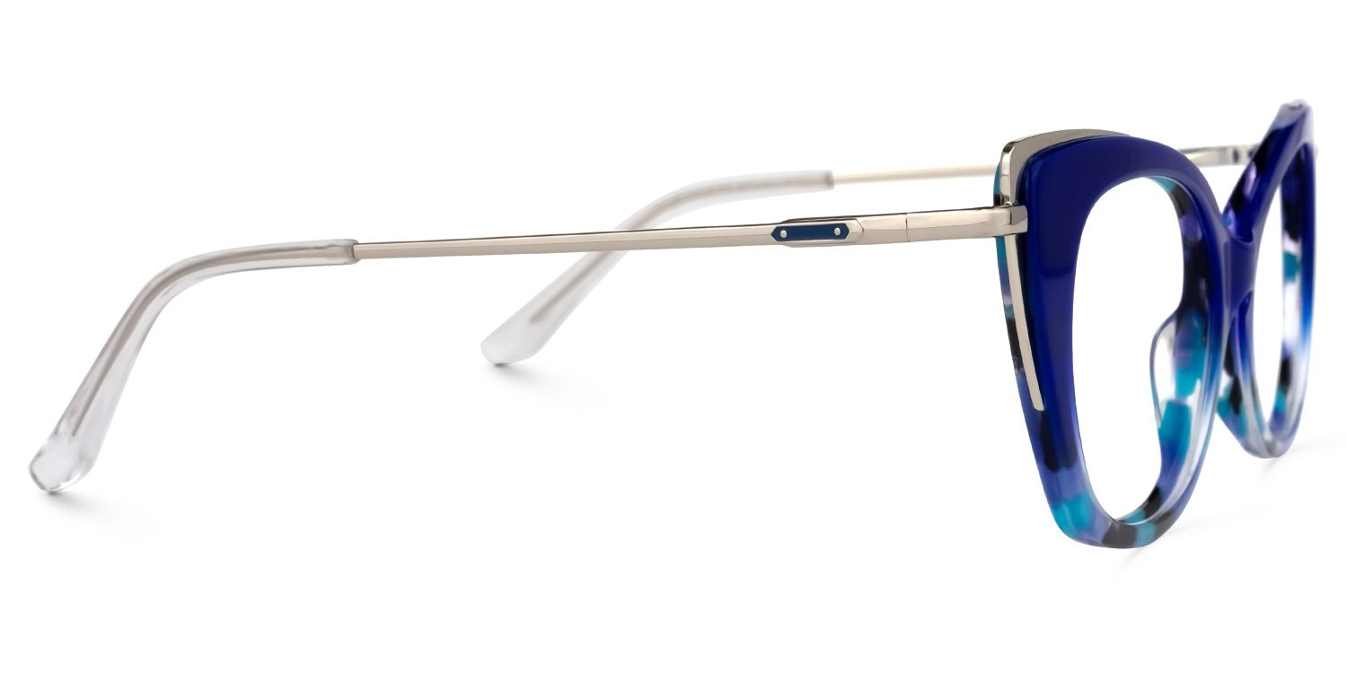 Duchess Cateye Blue Glasses | ZEELOOL Canada2