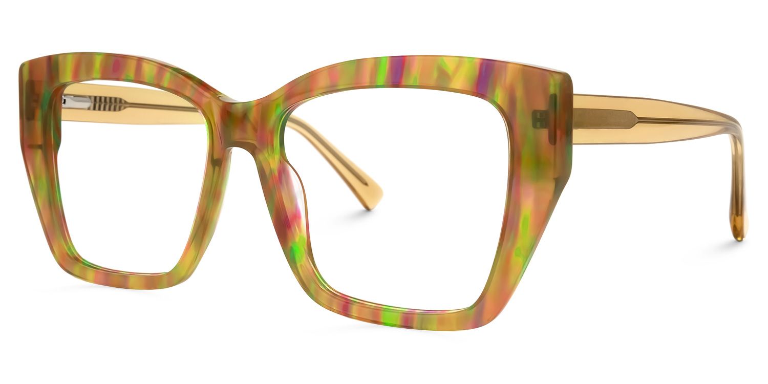 Dismuke Square Yellow Glasses | ZEELOOL Canada1
