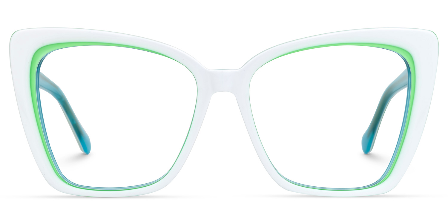 Shanell Butterfly White Glasses0