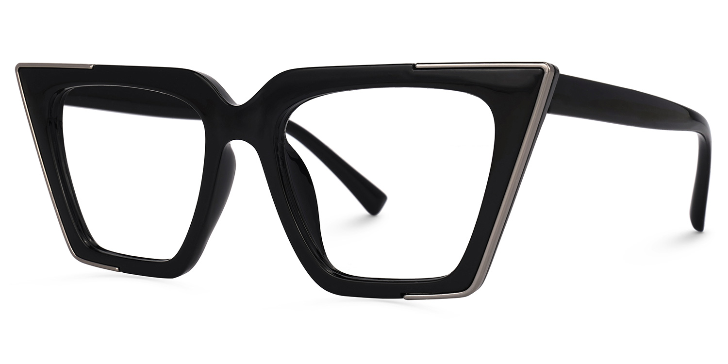 Corcino Cateye Black Glasses | ZEELOOL Canada1
