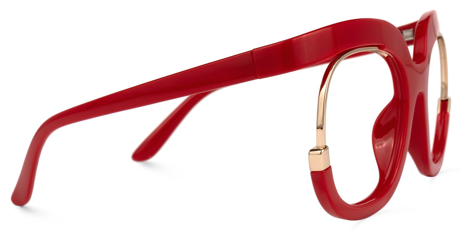 Darice Round Red Eyeglasses and Thick Glasses Frames2