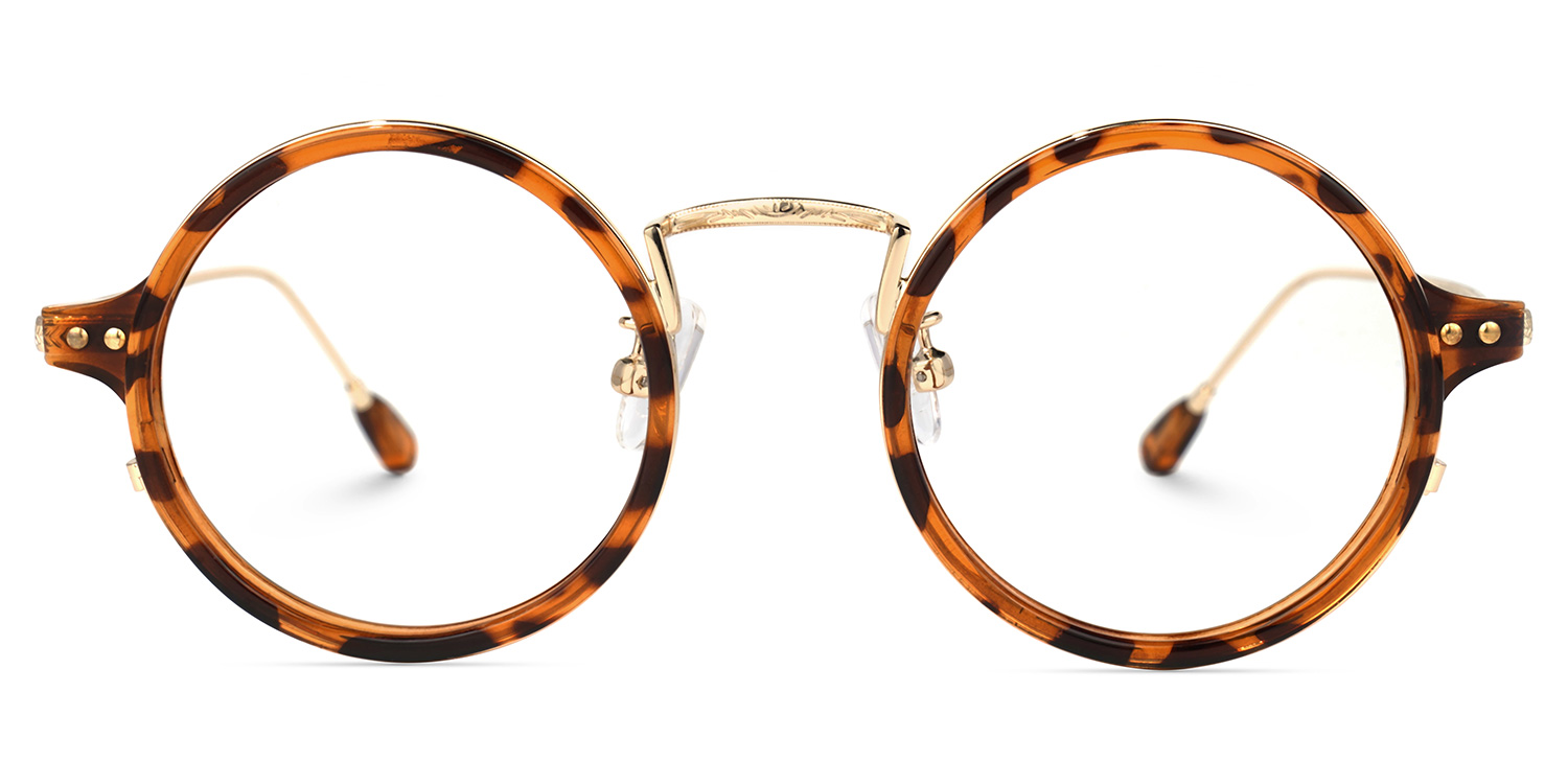 Ortiz Round Tortoise Glasses0