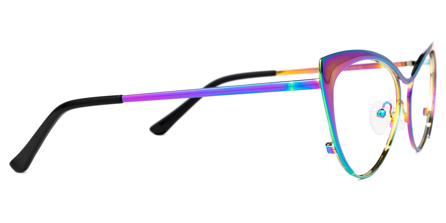 Ellen Cateye Eyeglasses and Iridescent Thin Frames2
