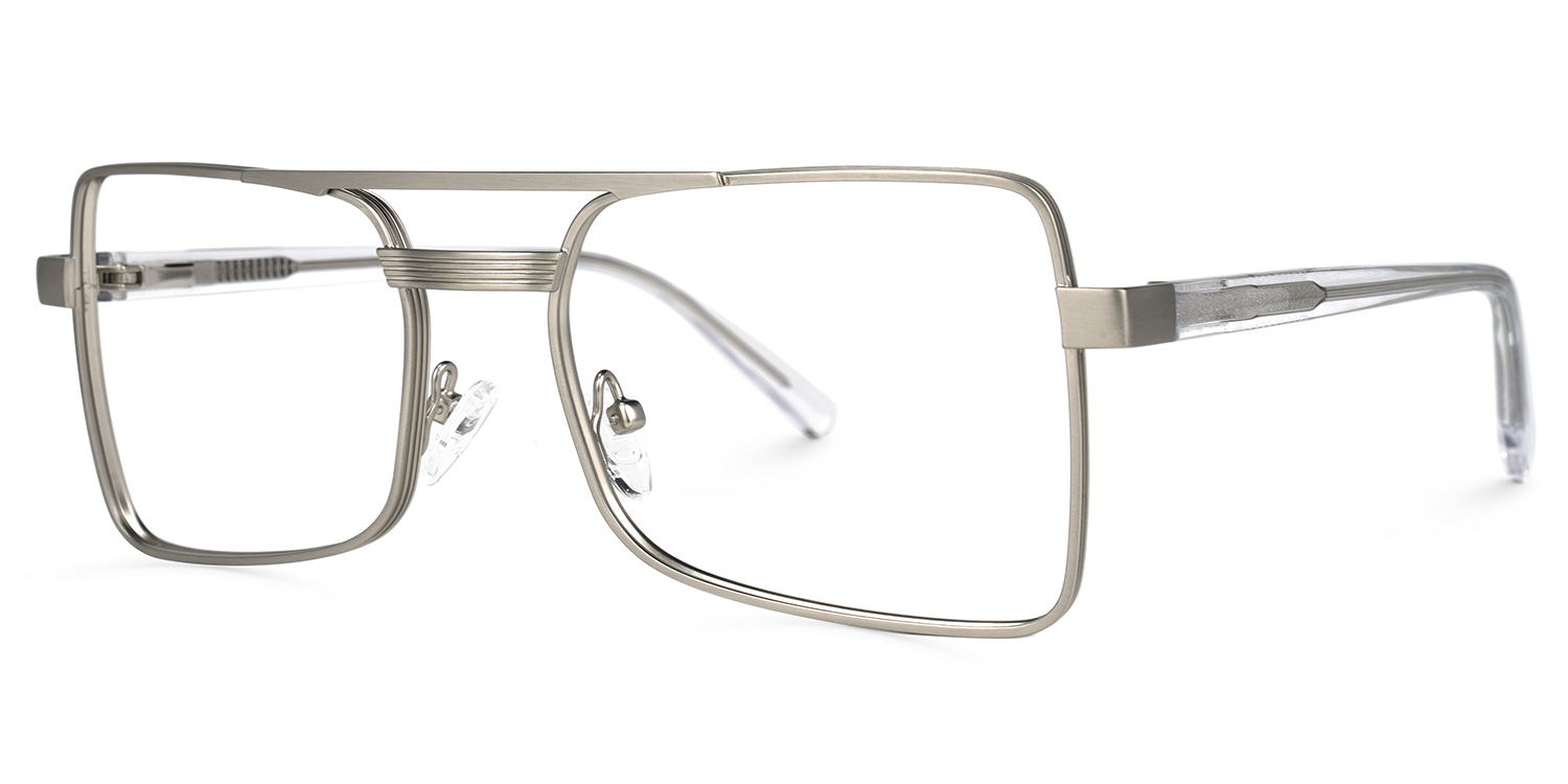 Paulina Aviator Silver Glasses | ZEELOOL Canada1