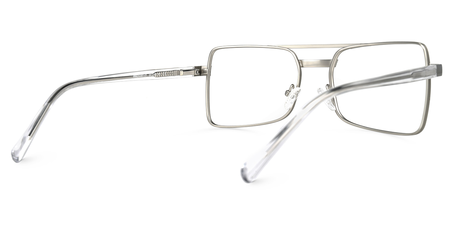 Paulina Aviator Silver Glasses | ZEELOOL Canada2