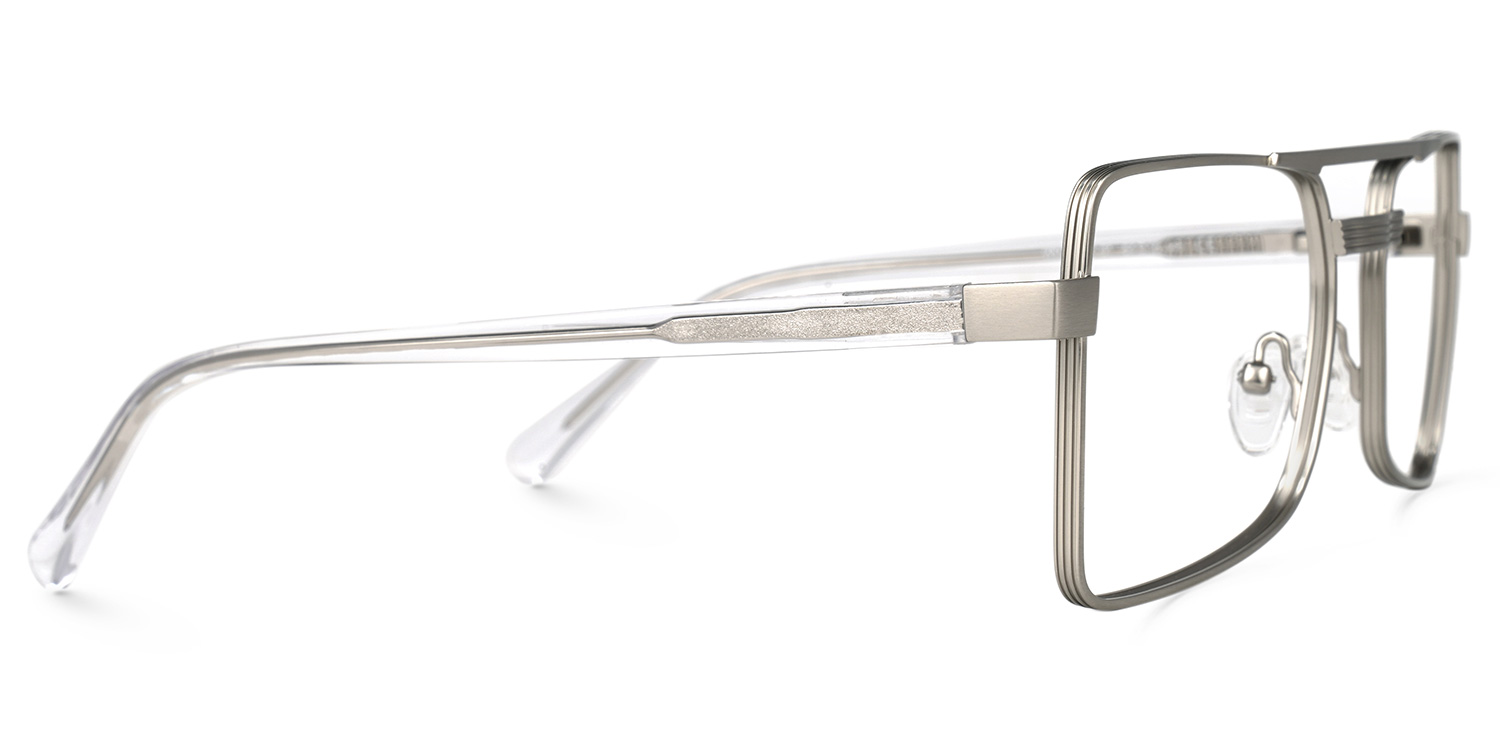 Paulina Aviator Silver Glasses | ZEELOOL Canada3