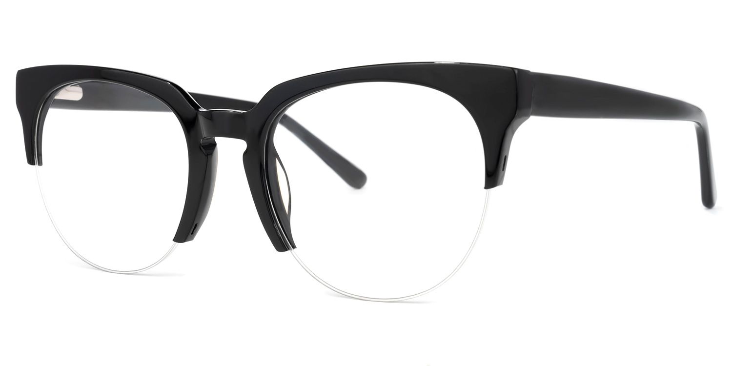 Coulter Browline Black Glasses | ZEELOOL Canada1