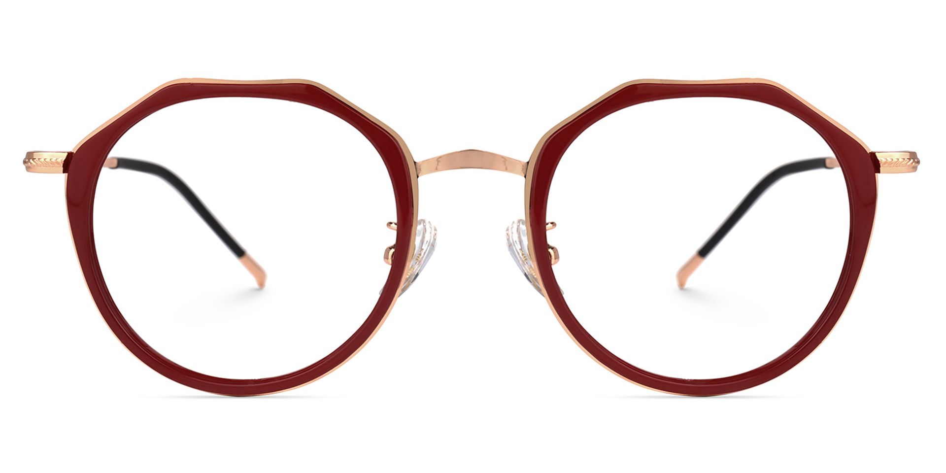 Gentry Geometric Red Glasses | ZEELOOL Canada0