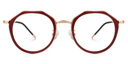 Gentry Geometric Red Glasses0