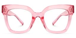 Malcolm Square Pink Glasses0