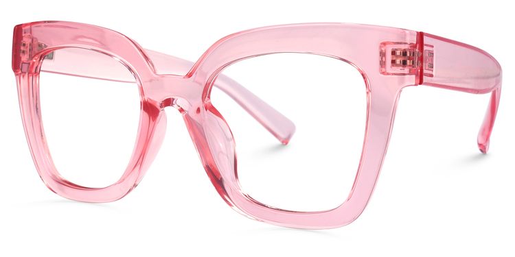 Malcolm Square Pink Glasses