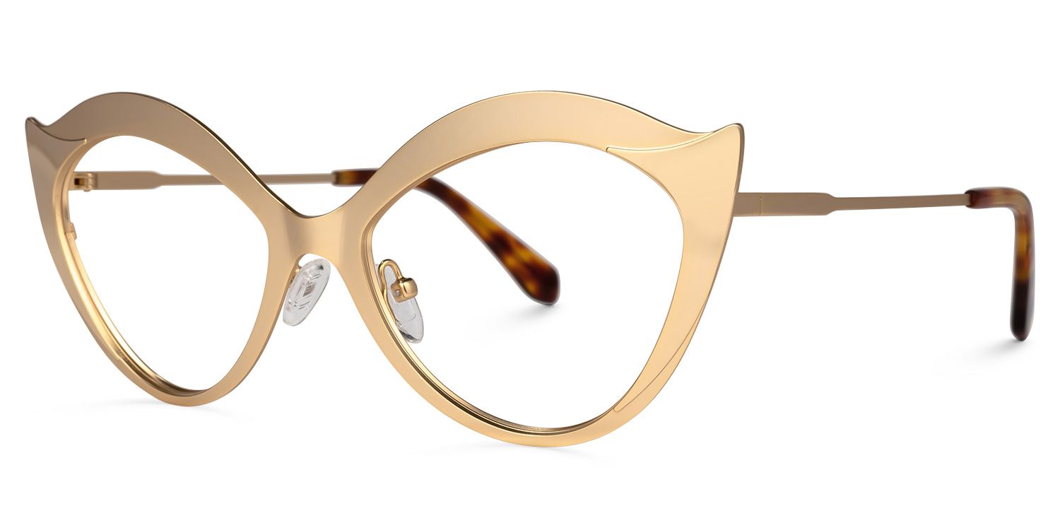 Shanelle Cateye Gold Glasses | ZEELOOL Canada1