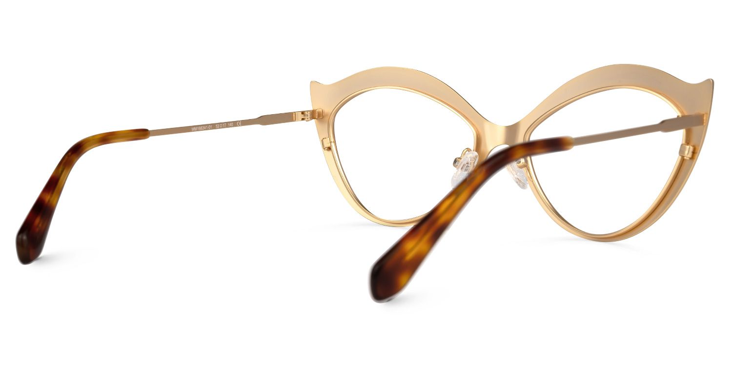 Shanelle Cateye Gold Glasses | ZEELOOL Canada3