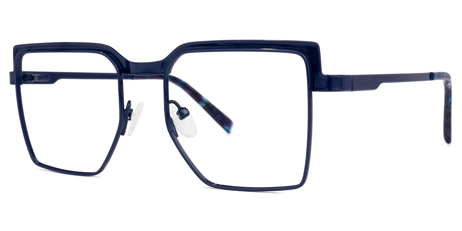 Jubilee Square Dark-Blue Glasses | ZEELOOL Canada1