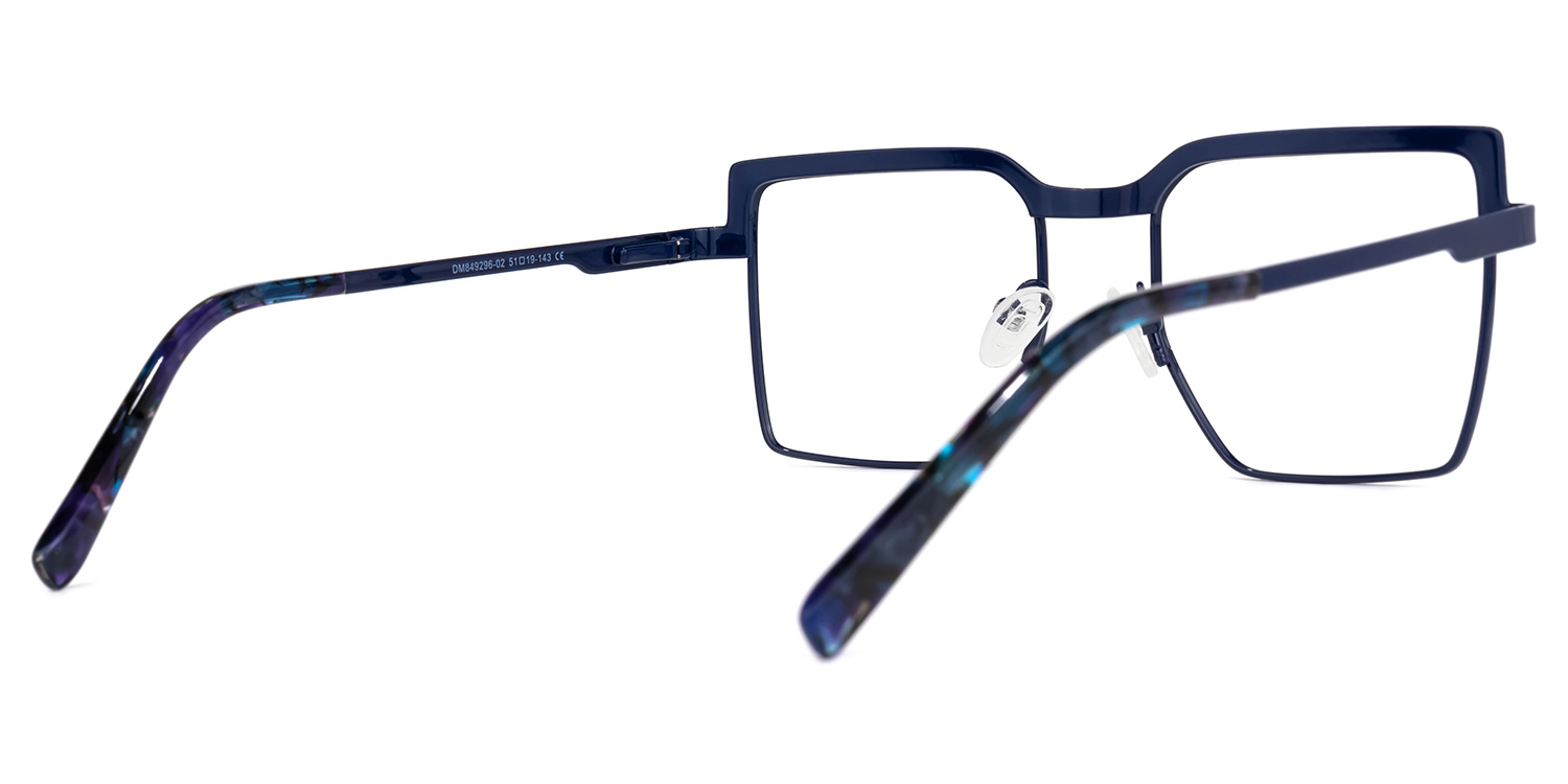 Jubilee Square Dark-Blue Glasses | ZEELOOL Canada2