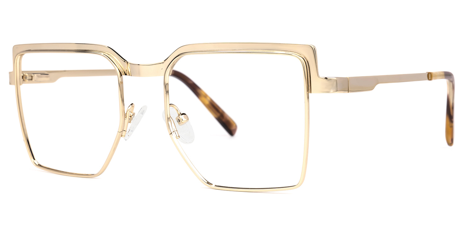 Jubilee Square Gold Glasses | ZEELOOL Canada1