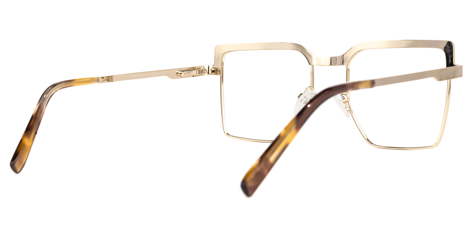 Jubilee Square Gold Glasses | ZEELOOL Canada2
