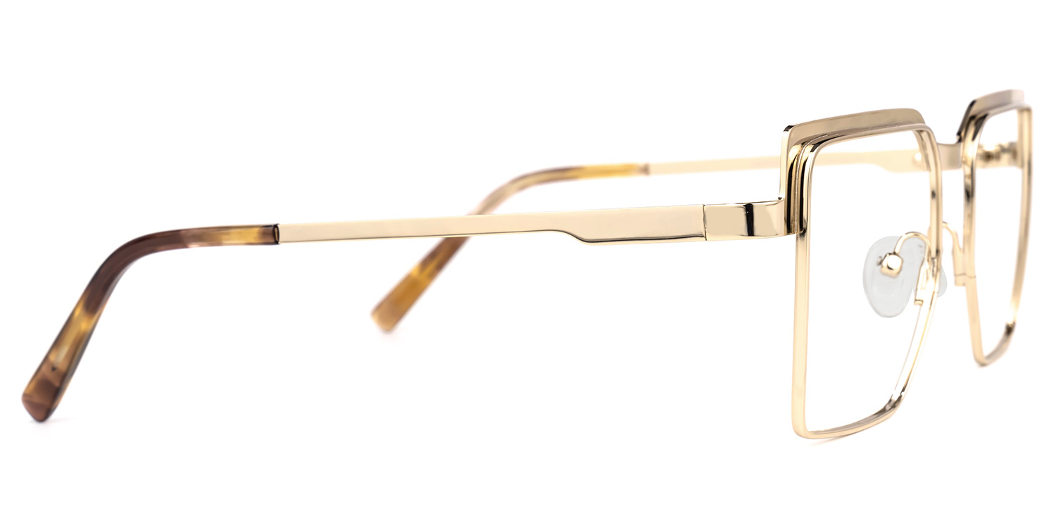 Jubilee Square Gold Glasses | ZEELOOL Canada3