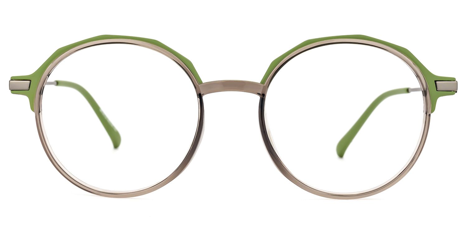Meyko Round Green Glasses | ZEELOOL Canada0